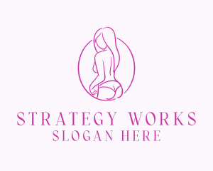 Adult Woman Model logo design