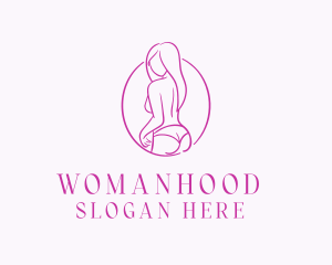 Female - Adult Woman Model logo design