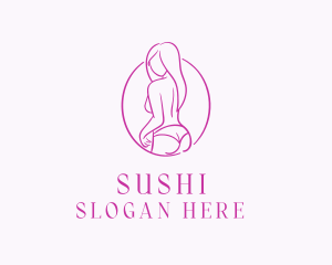 Adult Woman Model logo design