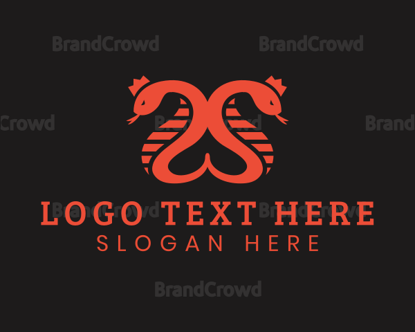 Snake Crown Letter S Logo