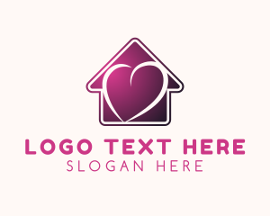 Love - Heart Shelter Realty logo design