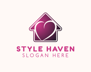 Hostel - Heart Shelter Realty logo design