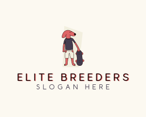 Skateboard Pet Dog  logo design