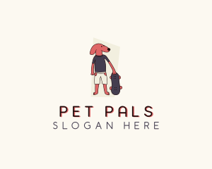 Skateboard Pet Dog  logo design