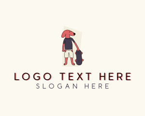 Skateboard Pet Dog  Logo