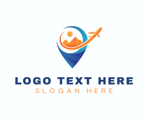 Soar - Pin Plane Vacation logo design
