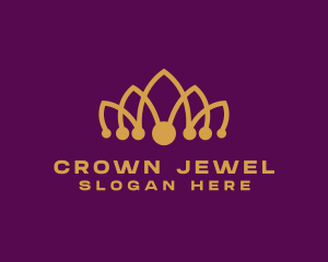 Pageantry - Beauty Pageant Crown logo design