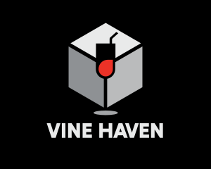 Modern Winery Bar logo design