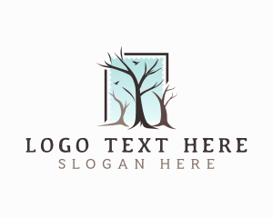 Organic - Landscaping Tree Branch logo design