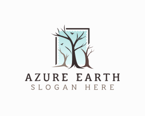 Landscaping Tree Branch logo design