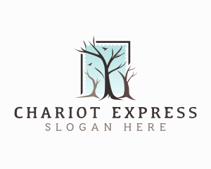 Landscaping Tree Branch logo design