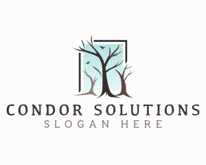 Landscaping Tree Branch logo design