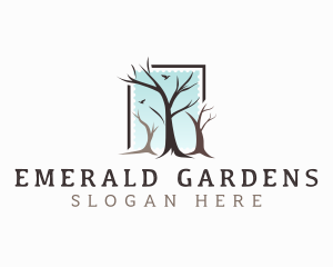 Landscaping Tree Branch logo design