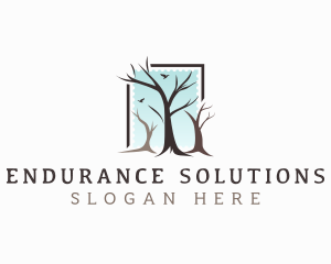 Landscaping Tree Branch logo design