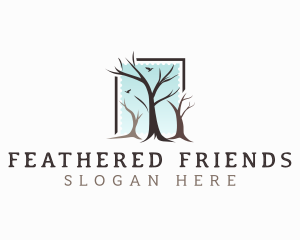 Landscaping Tree Branch logo design