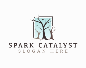 Landscaping Tree Branch logo design