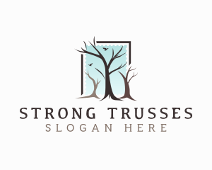 Landscaping Tree Branch logo design