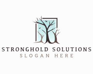 Landscaping Tree Branch logo design