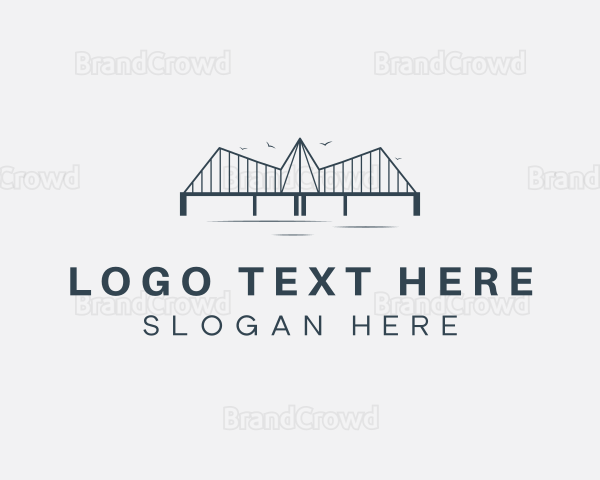 Bridge Tourist Landmark Logo