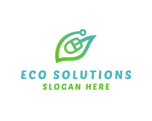 Ecology - Natural Eco Mouse logo design