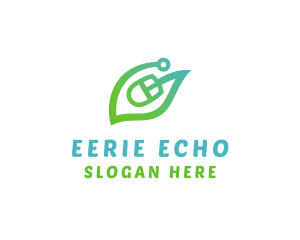 Natural Eco Mouse logo design