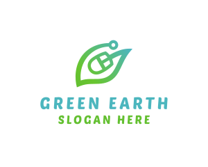 Ecology - Natural Eco Mouse logo design