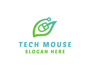 Mouse - Natural Eco Mouse logo design