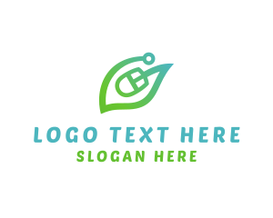 Online Store - Natural Eco Mouse logo design