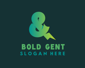 Bold Ampersand Font logo design