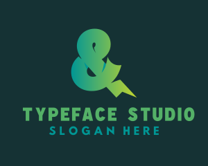 Bold Ampersand Font logo design