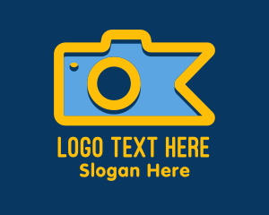 Photo Studio - Bookmark Camera Photo logo design