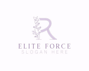 Floral Boutique Letter R Logo