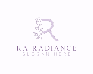 Floral Boutique Letter R logo design