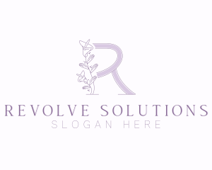 Floral Boutique Letter R logo design