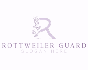 Floral Boutique Letter R logo design