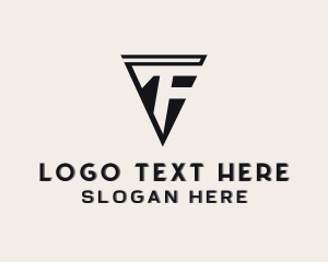 Letter FP - Tech Software Monogram Letter TF logo design