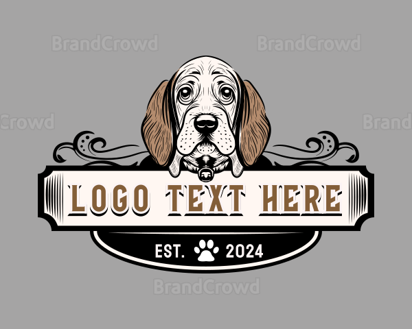 Dog Hound Pet Logo