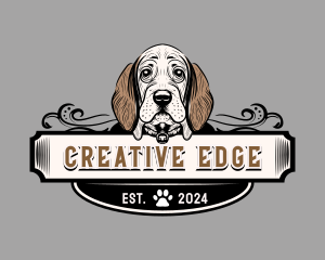 Basset Hound - Dog Hound Pet logo design