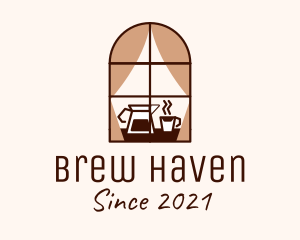 Brown Coffee Window logo design