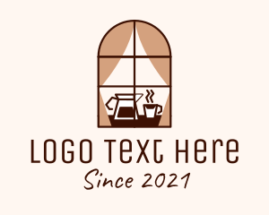 Restaurant - Brown Coffee Window logo design