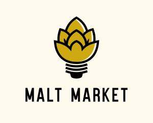 Malt - Malt Lightbulb Craft Distillery logo design