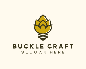 Malt Lightbulb Craft Distillery logo design