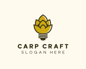 Malt Lightbulb Craft Distillery logo design