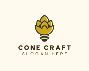 Malt Lightbulb Craft Distillery logo design