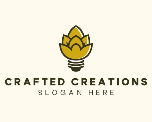 Malt Lightbulb Craft Distillery logo design