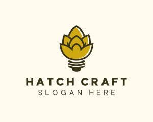 Malt Lightbulb Craft Distillery logo design