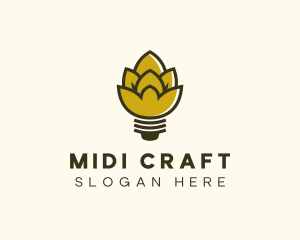 Malt Lightbulb Craft Distillery logo design