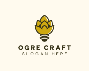 Malt Lightbulb Craft Distillery logo design