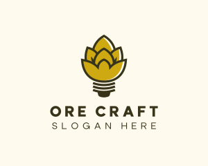 Malt Lightbulb Craft Distillery logo design