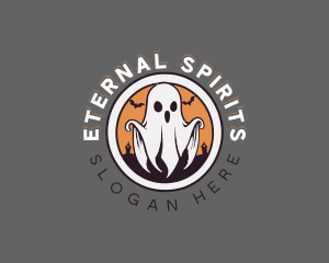 Spooky Halloween Ghost logo design